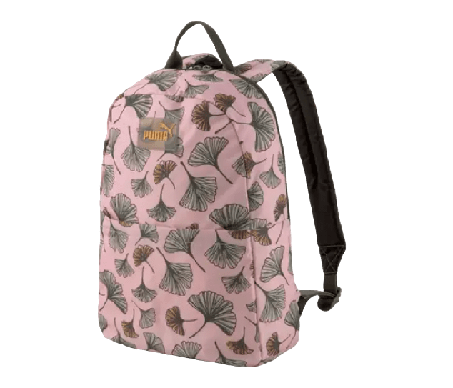 Puma Back Pack with Pink Lotus Pattern