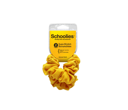 Schoolies Supa Stretch Scrunchies - Unreal Gold