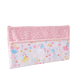 Large pink pencil case with fairies print