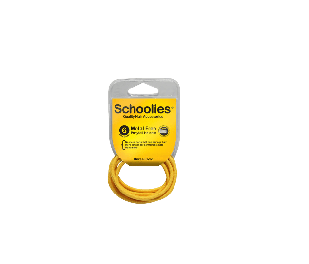 Schoolies Ponytail Holders (metal free) - Unreal Gold