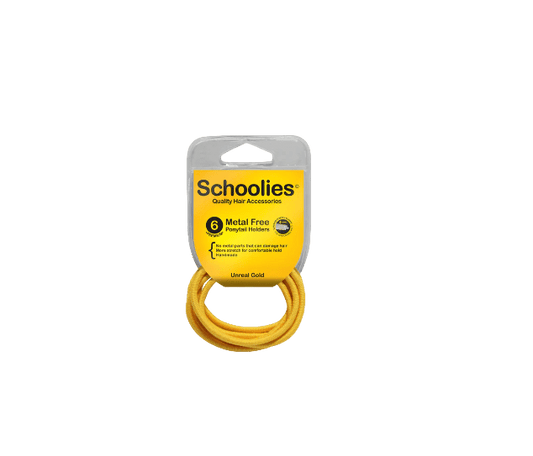 Schoolies Ponytail Holders (metal free) - Unreal Gold