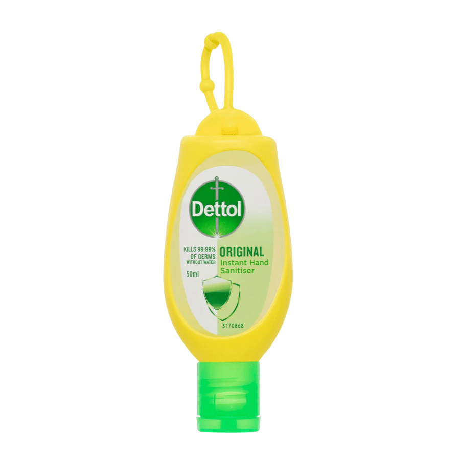 Dettol hand sanitiser with clip 50mL