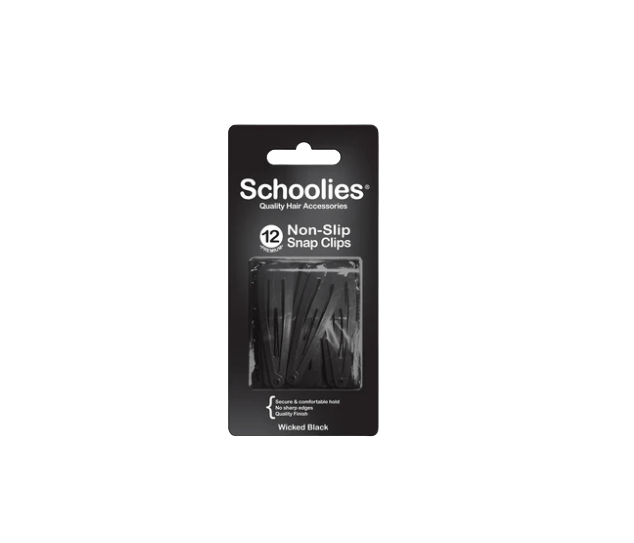 Schoolies Snap Clips - Wicked Black